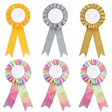 NATOSU Hobby Horse, Rosetten für Gewinner, 6 Schleifen in Gold, Silber und Regenbogen für...