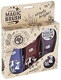 Kerbl Original Magic Brush Bürstensets Pferdebürste Pferdepflege Massagebürste, Wildberry...